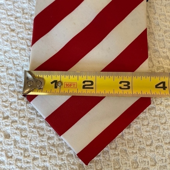 Manzini Neckwear Collection Orange Brown Polyester Men’s Neck Tie Made In China - Picture 2 of 6